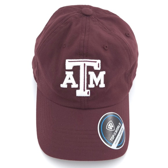 Top of the World Other - Texas A&M Hat Mens Maroon Red Adjustable Strapback Dad Cap Top of the World NEW